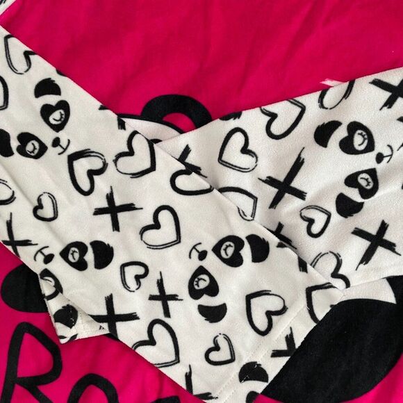 Girls Wonder Nation Bearly Awake Sleepy Dress in Pink and Black Extra Large - Picture 8 of 11